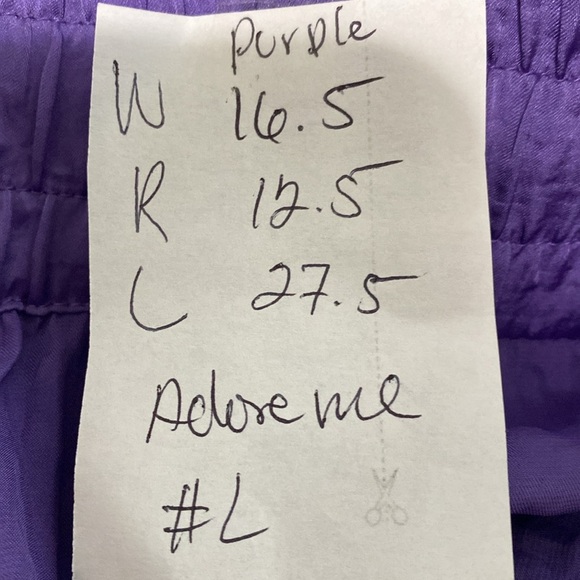 Adore Me NEW Chalk Violet Bethany Coquette Top & Pants Pajamas 2 Piece Set Sz. L - Picture 14 of 16